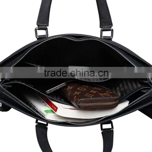 New Fashion Custom Simple Laptop Genuine Leather Men Briefcase at Low Price thumbnail-4
