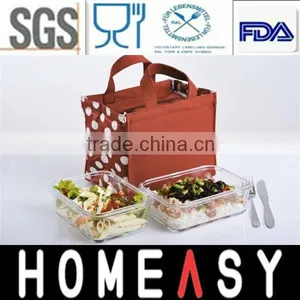 Reusable Picnic Glass Food Containers Set thumbnail-1