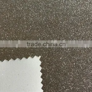 Shinny Glitter Polyurethan Synthetic PU Leather With TC Backing for Shoes Upper thumbnail-5