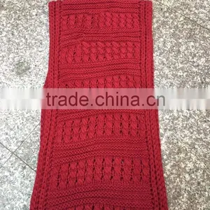 Stock Item Wholesale Women's Autumn Winter Crochet Loop Scarf Red Neck Warmer thumbnail-1
