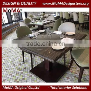 High End Customized Michelin Restaurant Furniture, Luxury Marble Top Dining Table thumbnail-4