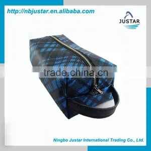 Newest Fashion Promotional Vintage Blue Heavy Duty Waxed Men's Dopp Kit thumbnail-2