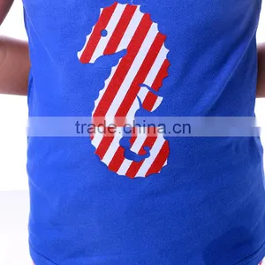 Kids T-shirt Wholesale Boutique Kaiya Custom Organic Cotton Tank Top Print thumbnail-5