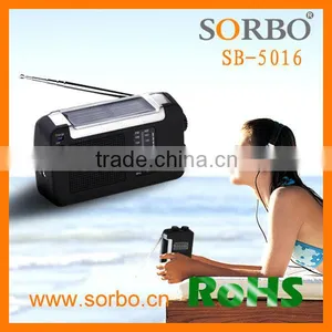 Dynamo Emergency Solar Hand Crank Self Powered AM/FM Weather Radio thumbnail-6