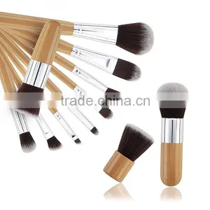 2016 OEM 11cs Bamboo Private Label Makeup Brush Set thumbnail-3