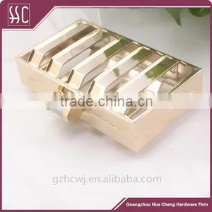 18*10 cm Metal Frame, Shiny Gold Metal Frame, Guangzhou Metal Purse Frame thumbnail-1