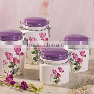 Decorative Coffee Ceramic Airtight Storage Canisters thumbnail-1