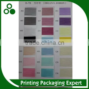 ORGANZA YARN MADE RIBBON COLOR CARD thumbnail-1
