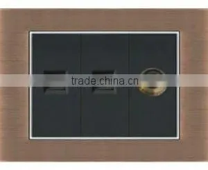 Zink Alloy Tel+tv+computer Switch&socket thumbnail-1