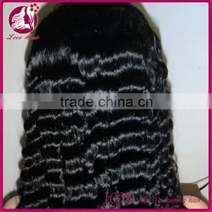 100% Natural European Human Hair Price List Deep Curl Hair Wig for Middle Age Women thumbnail-1