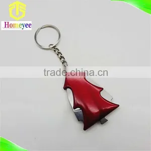 Mini Pocket Knife Christmas Shape Keychain Metal Knife thumbnail-5