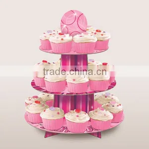Three Tire Cardboard Cupcake Stand thumbnail-1