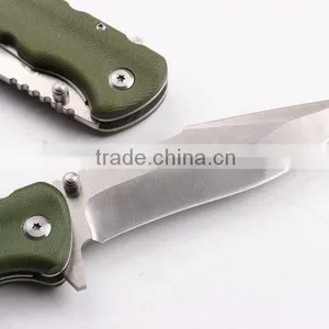OEM D2 High Speed Steel Blade With Army Green G10 Handle Knife thumbnail-4