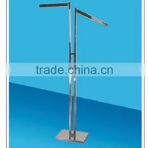 RH-YJ01 Cloth Display Racks 400*300*1800 Q235 Chrome Plated High Quality Clothes Rack Stand Display thumbnail-5