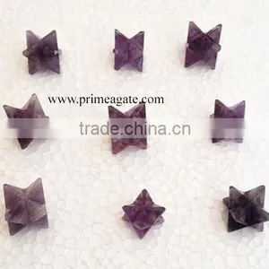 Wholesale Amethyst Merkaba Stars : Natural Merkaba Crystal : Amethyst Healing thumbnail-1