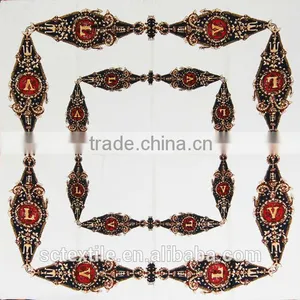 100%Silk Square Scarf 3Colors Pattern thumbnail-1