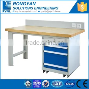 Strong Cold Rolled Steel Work Bench With Drawers/industrial Workshop Tables thumbnail-1