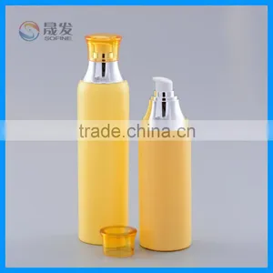 Orange Color Empty Plastic Body Lotion Pump Bottle thumbnail-2