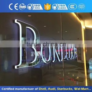 OEM 3d Led Light up Mirror Vintage Metal Letter to Make Signs thumbnail-1