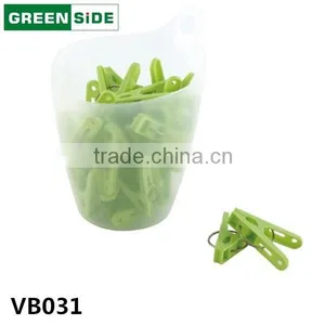 VB031 New Style Plastic Clothes Peg Hanger Available Flexible Clips for Clothing thumbnail-1