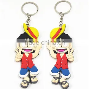 Promotional Gift Cartoon Cute Customized Shaped Keychain 3d PVC Key Ring thumbnail-6