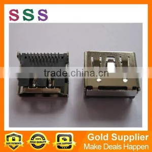 Wholesale HDMI Female Jack Connector 19pin 90 Degree DIP thumbnail-1