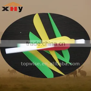 Colorful Plastic Arrow Feathers Fit on Aluminium, Carbon, Fiberglass Arrow Shafts thumbnail-1