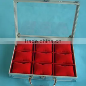 Luxury Watch Case,watch Carrying Case With Flannelette Inner,aluminum Men Watch Box thumbnail-3