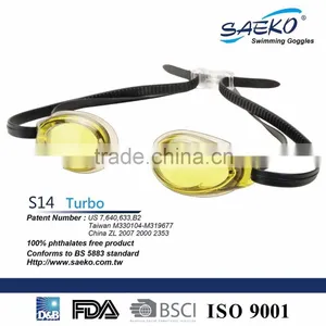 Racing - Soft Eye Seal Anti-Fog Reduce Water Resistance Racing Swimming Goggles thumbnail-1