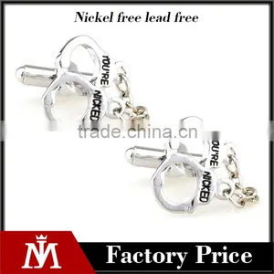 New Arrival Fashion Jewelry Novelty Cooper Valentine Gift Cufflink thumbnail-1