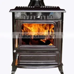 Cheap Cast Rion Wood Burning Freestanding Heat Stove for Sale thumbnail-6