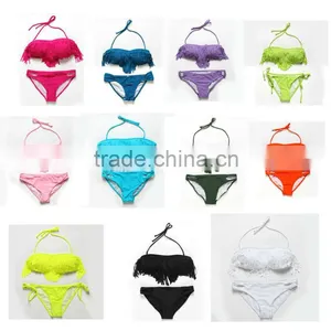 Latest Highly Elastic In Stock Women Tassel Bikini Swimwear thumbnail-1