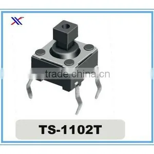 4 Pin Mini Tact Switch TS-1102T,Square Button Tact Switch thumbnail-1