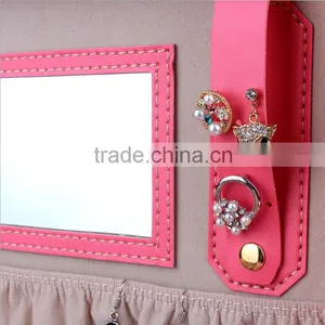 Wholesale Custom High-grade PU Leather Jewelry Box, Fashion Beautiful Makeup Box thumbnail-2