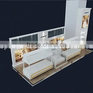 Cosmetic Shop Counter Design, Display Showcase With Mirror for Boutique thumbnail-2