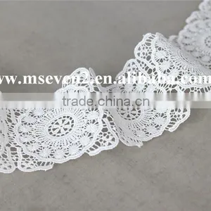 Good Price 100% Polyester Guipure Lace Trim Liturgical Lace Trim Bridal Lace Trim thumbnail-2