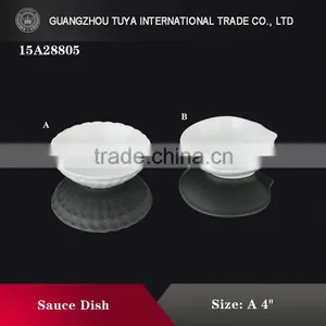 Factory Direct Wholesale White Clean Ceramic Sauce Dishes With Handle thumbnail-1