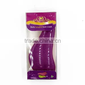 Hot Selling Portable Mini Cheap Hair Brush /purple Detangling Hair Brush thumbnail-3