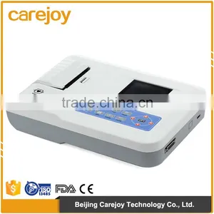 High Resolution 480*270 Wider Touch Screen Portable Standard 12 Lead Ecg Soft Keyboard Control thumbnail-1