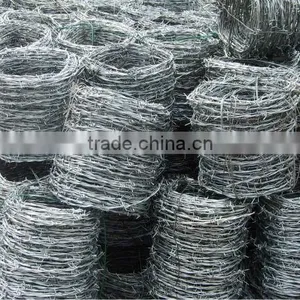 Top Quality Hot Galvanzied PVC 12 Gaugex14gauge14#x16# Barbed Wire Military Weapon thumbnail-1