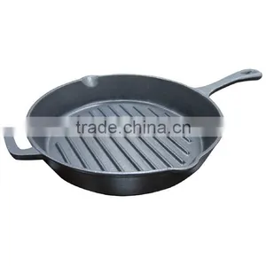 Pre-seasoned Cast Iron Cookware Long /short Handle Frying Pans & Skillets thumbnail-1