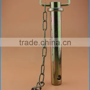 Zinc Yellow Trailer Parts Hitch Pin With Wire Lock Pin thumbnail-2