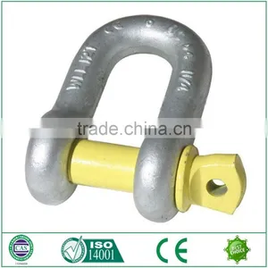 US Type Bolt and Nut Steel Drop Forged Safety Chain Shackle for Sales thumbnail-1