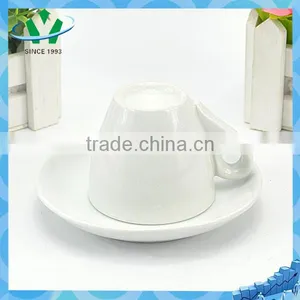White High Quality Wholesale Tea Cups and Saucers thumbnail-4