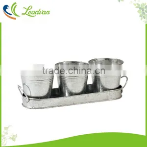 Flower Herb Garden Gift Metal Plant Pot Planters thumbnail-2