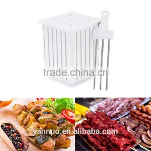 36 Holes BBQ Barbecue Skewers, Plastic Fruit Skewers, Kebab Skewer Machine thumbnail-1