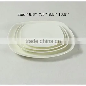Haonai Hot Sale Product High Quality Square Shape Ceramic Plates Dishes thumbnail-3
