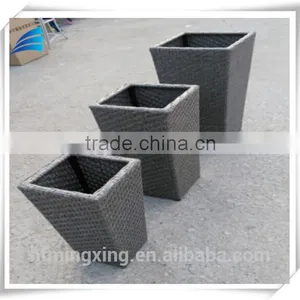Patio Plastic Garden Flower Boxes Set thumbnail-1