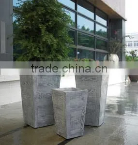Sigma General Used Outdoor Garden Square Flower Pot Fiberglass Cement Planter Pots thumbnail-2