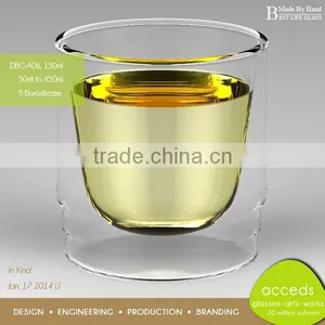Borosilicate Personalized Custom Cheap Color / Clear Water Glass Cup thumbnail-4